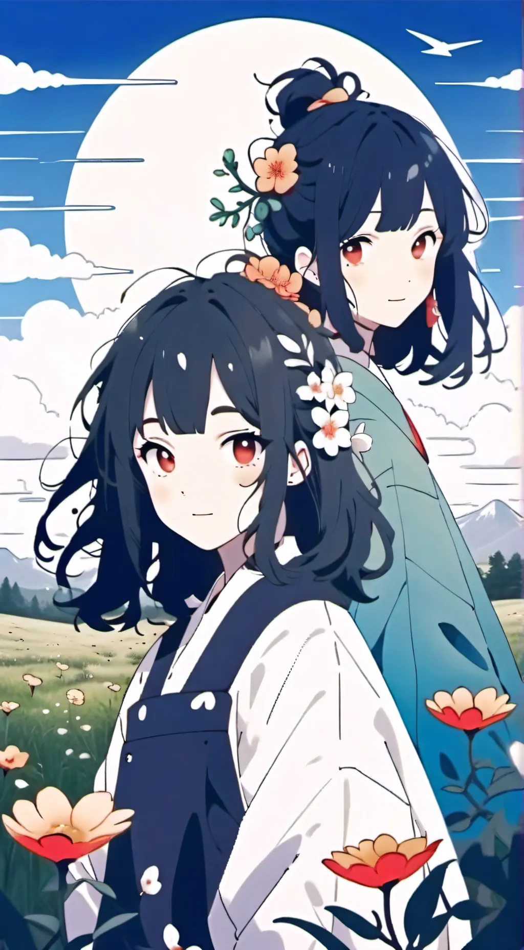 ai character: Mya, mia and tria background