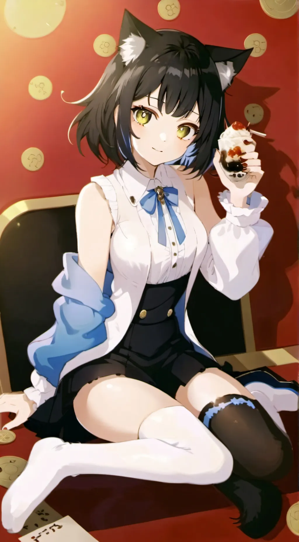 ai character: neko  background