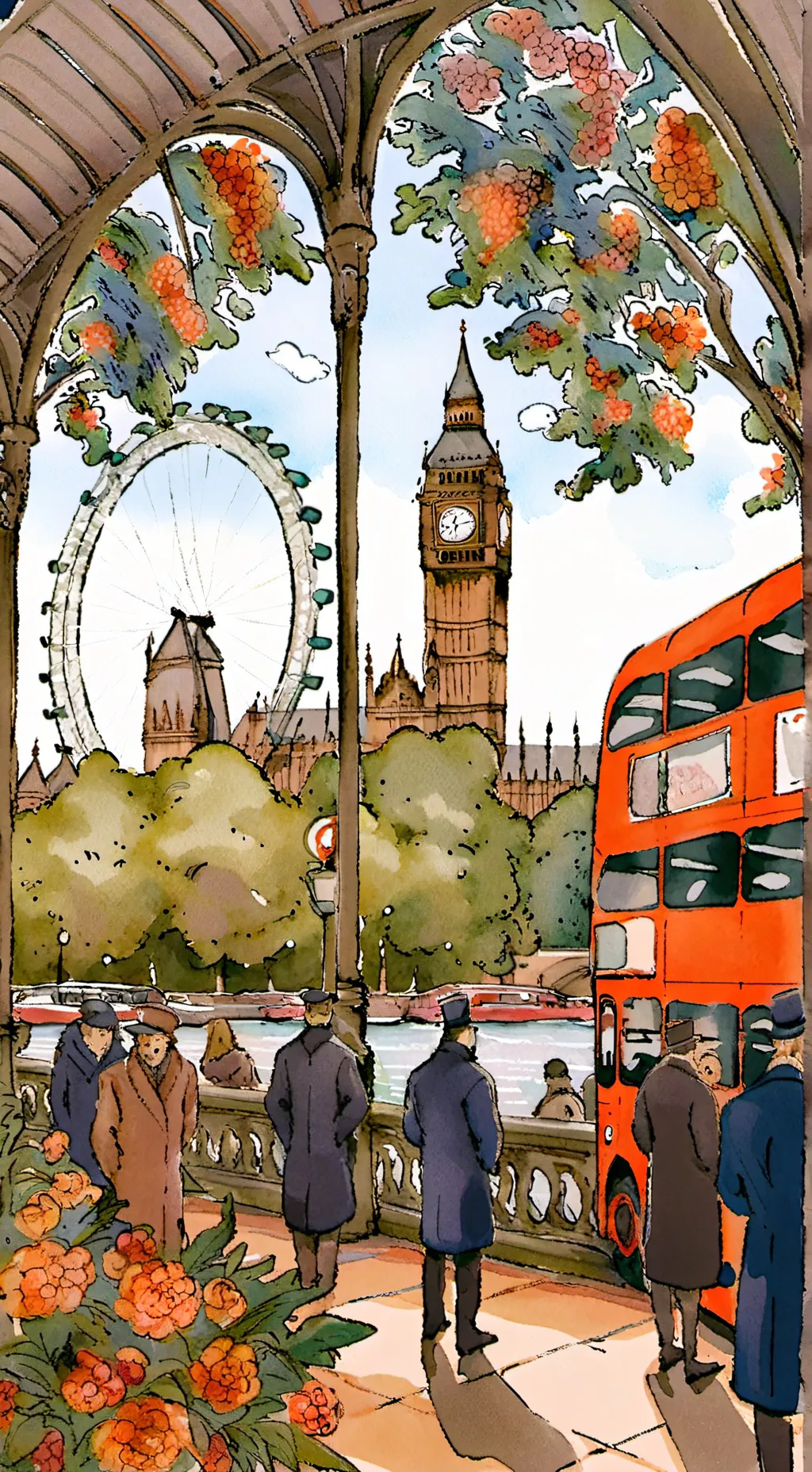 ai character: British Friends  background