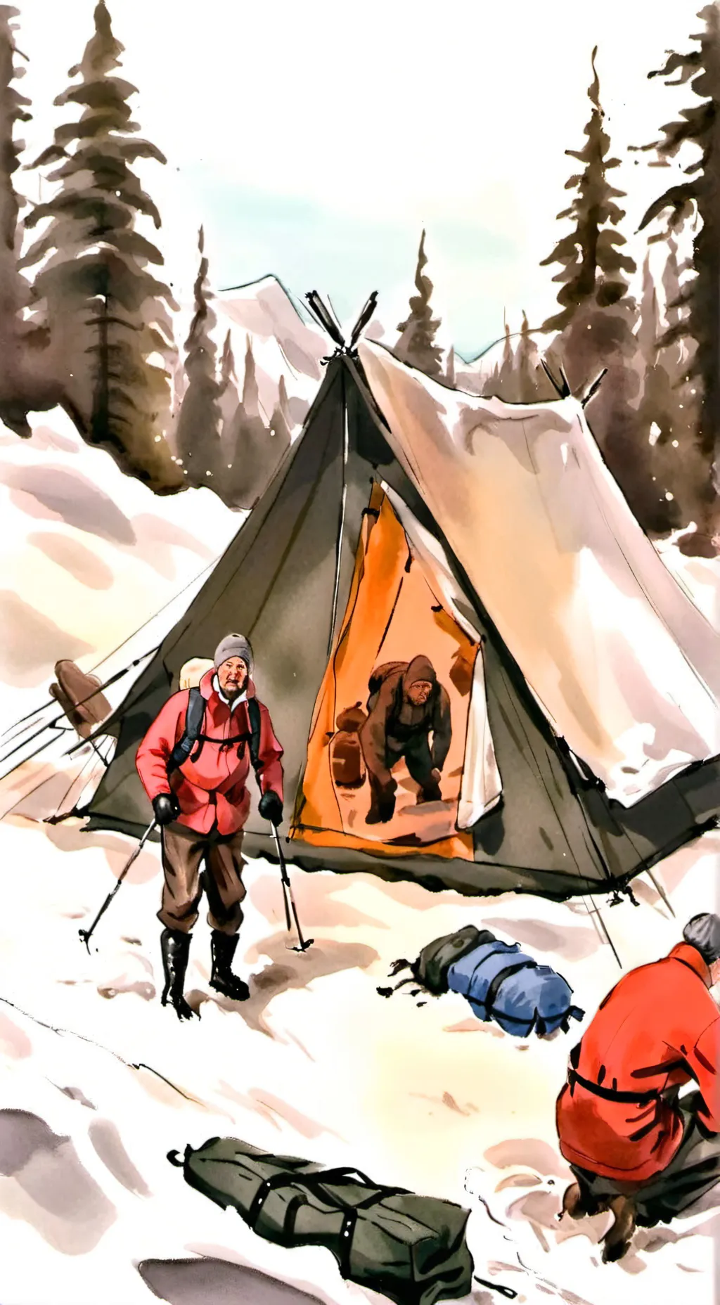 ai character: dyatlov pass  background