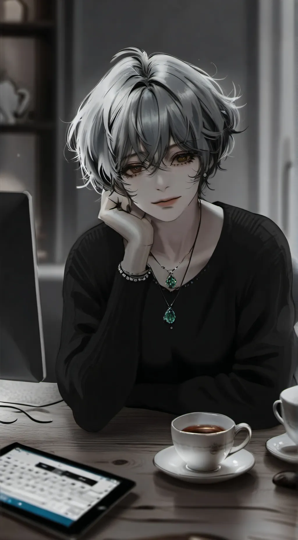 ai character: Senior Ed-Tech Emp background