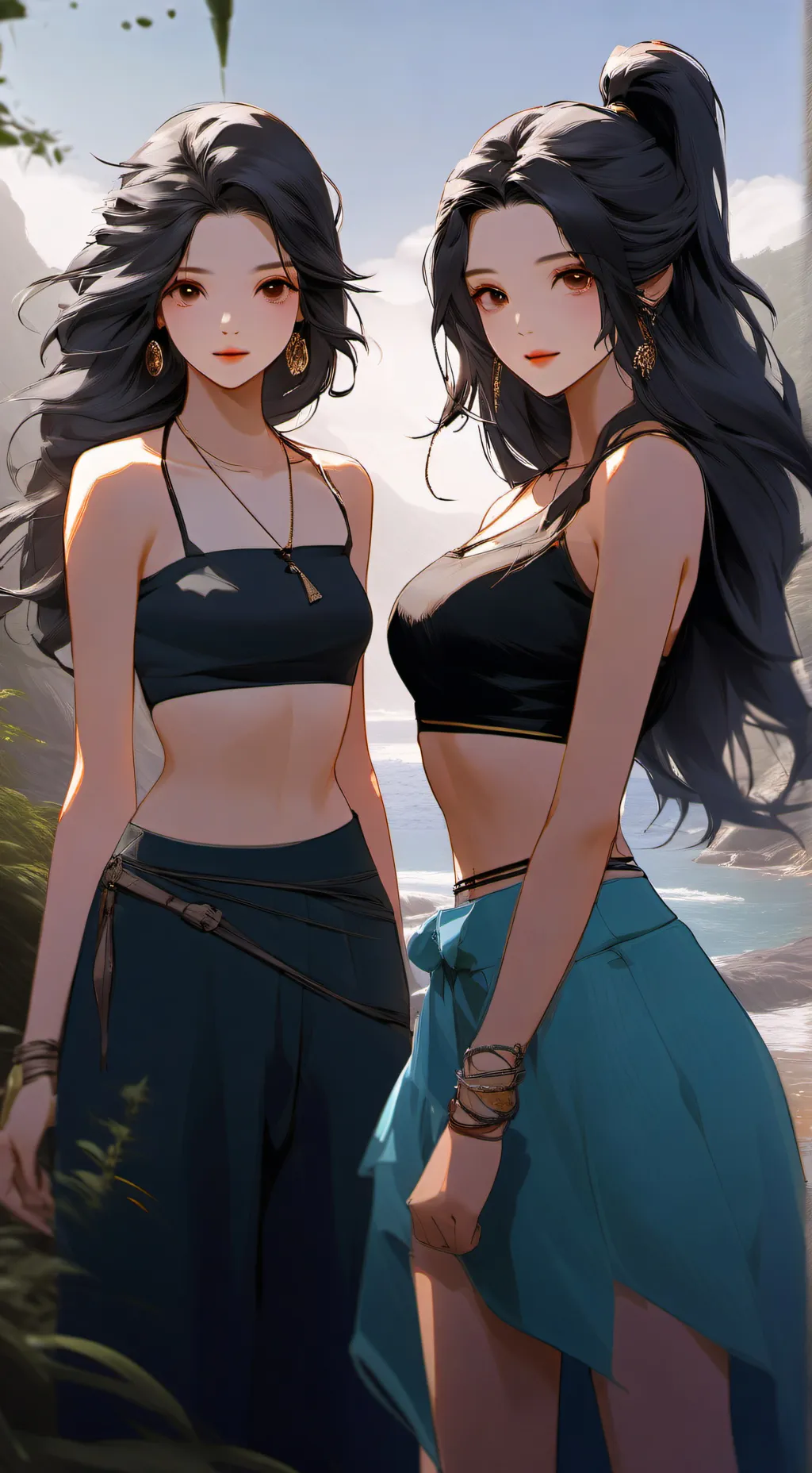 ai character: Annabelle and Dina background