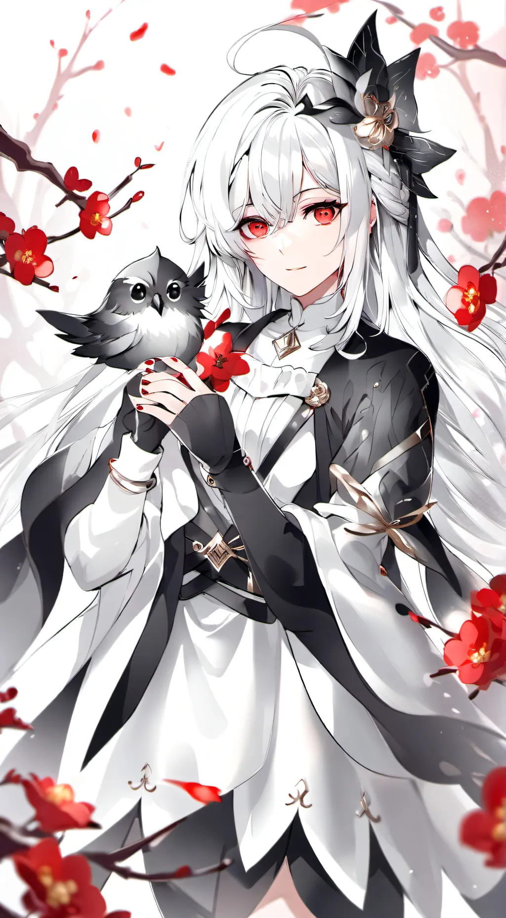 ai character: Vampire girl  background