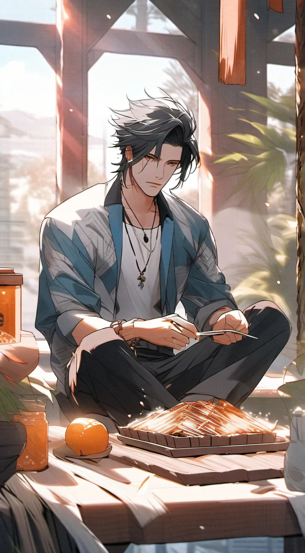 ai character: zander background