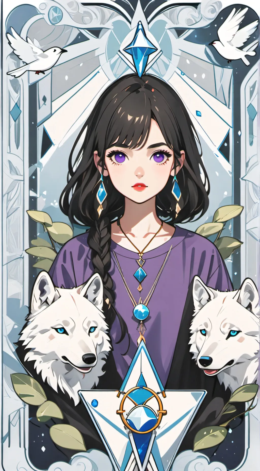 ai character: Crystal hope background