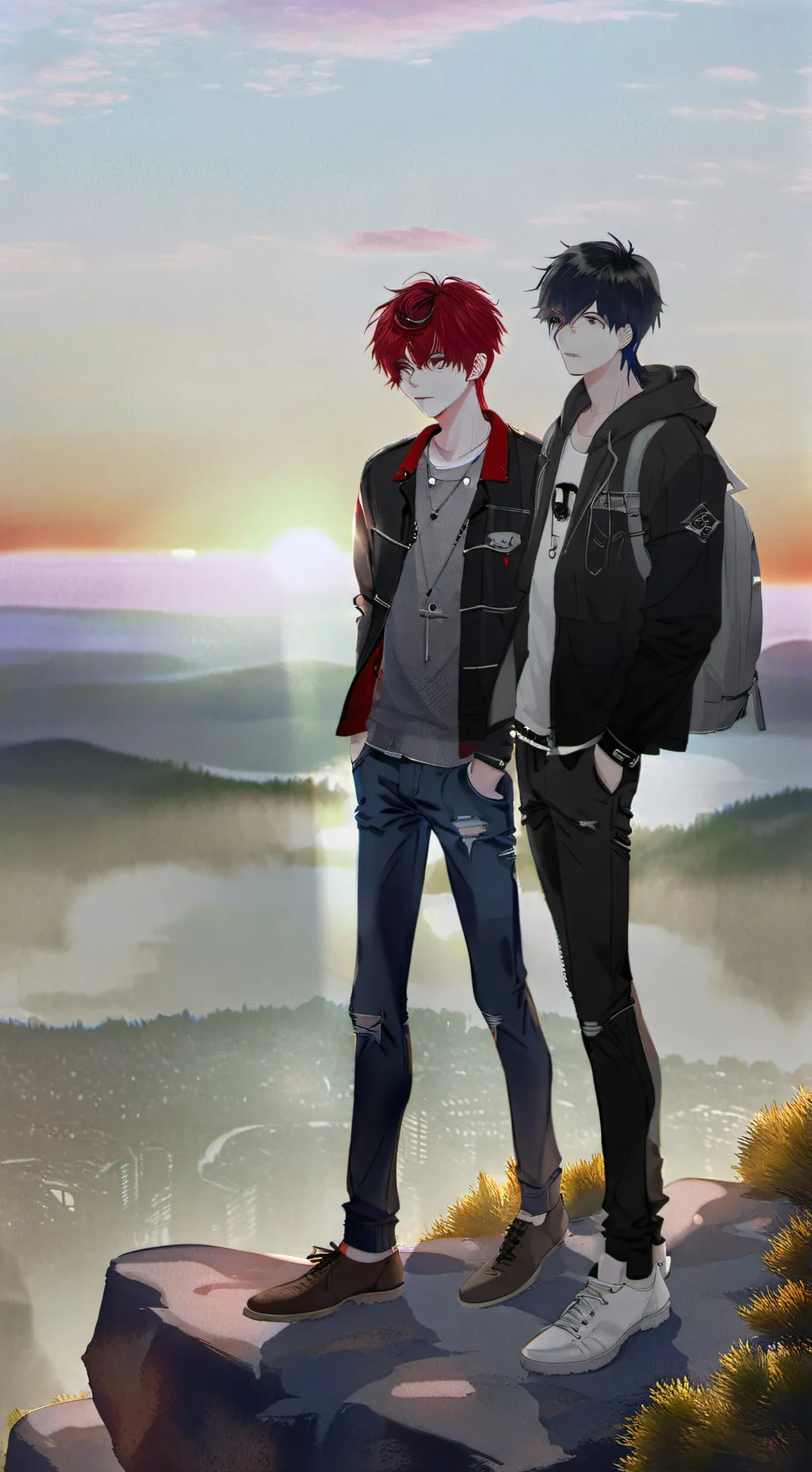 ai character: Alex and Zach background