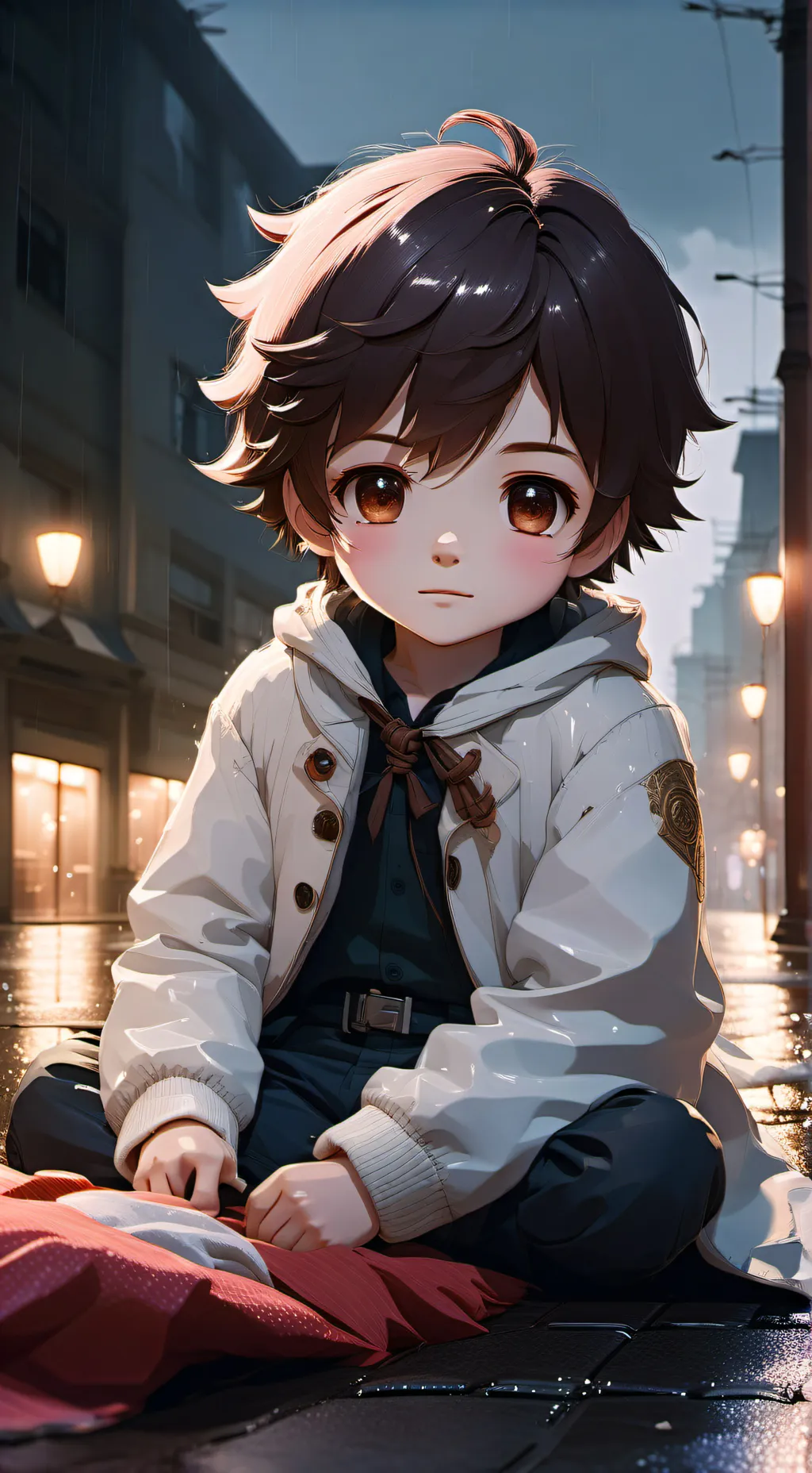 ai character: woman background