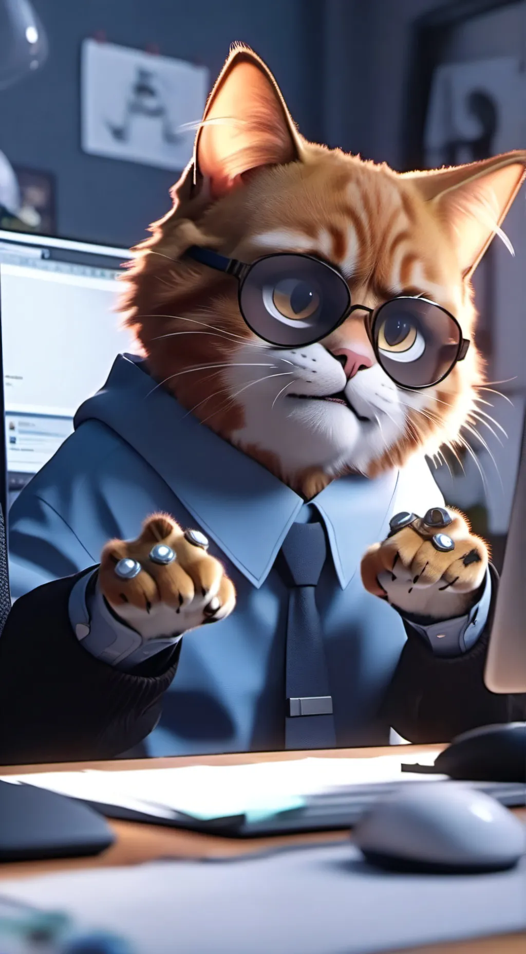 ai character: Webster background