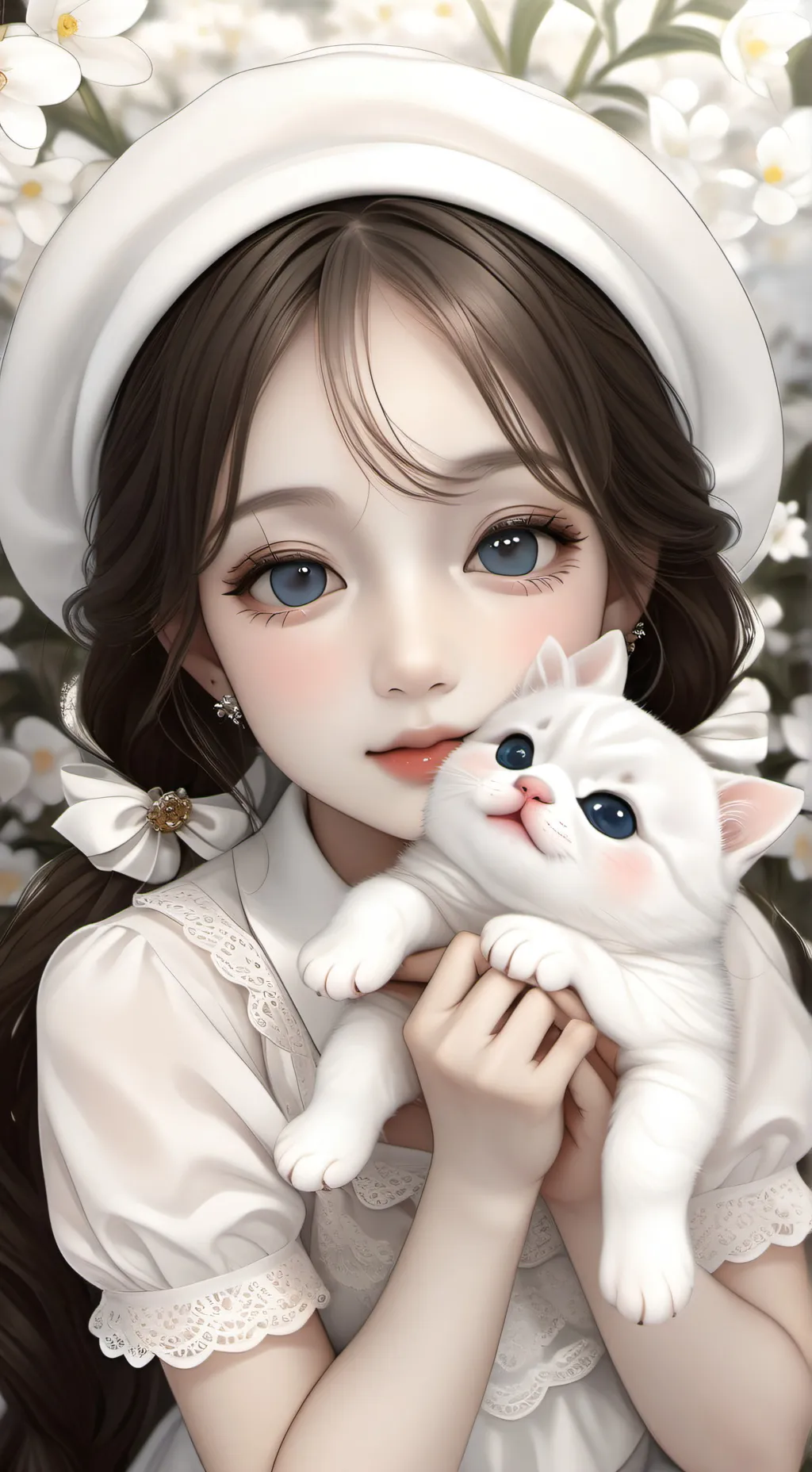 ai character: Кити  background