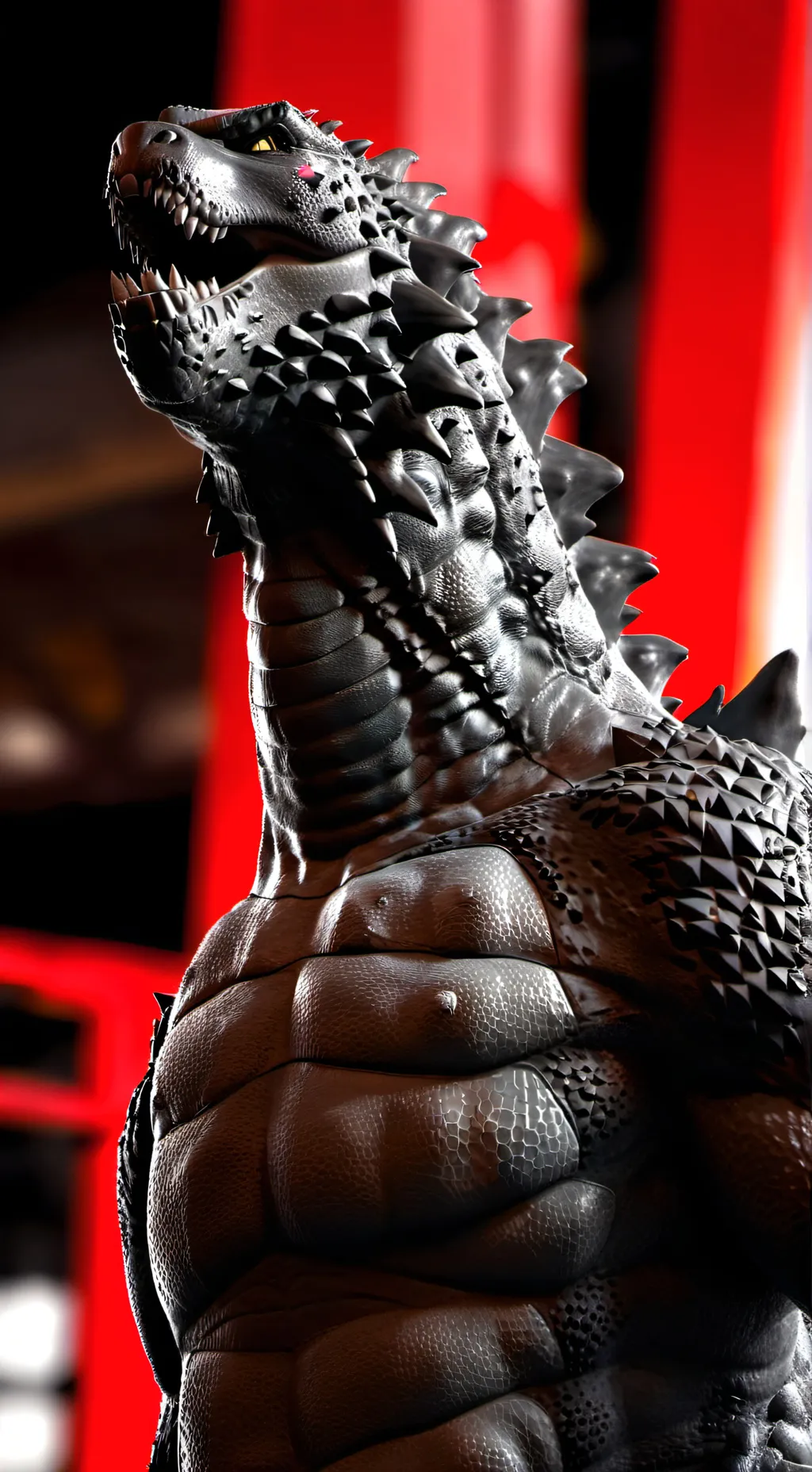 ai character: 🦖no topo do mundo🦖 background