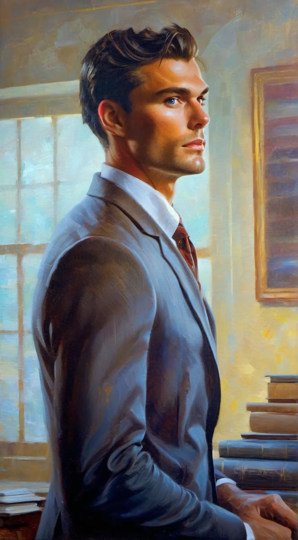 ai character: Alexander Moon background