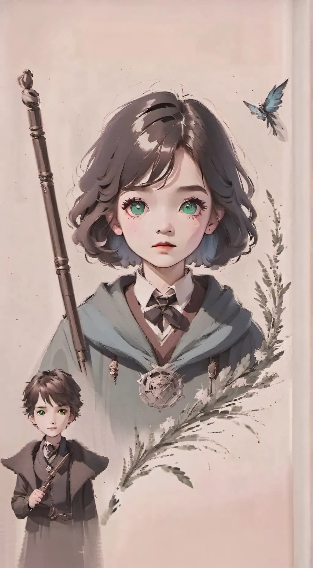 ai character: hogwarts fight  background