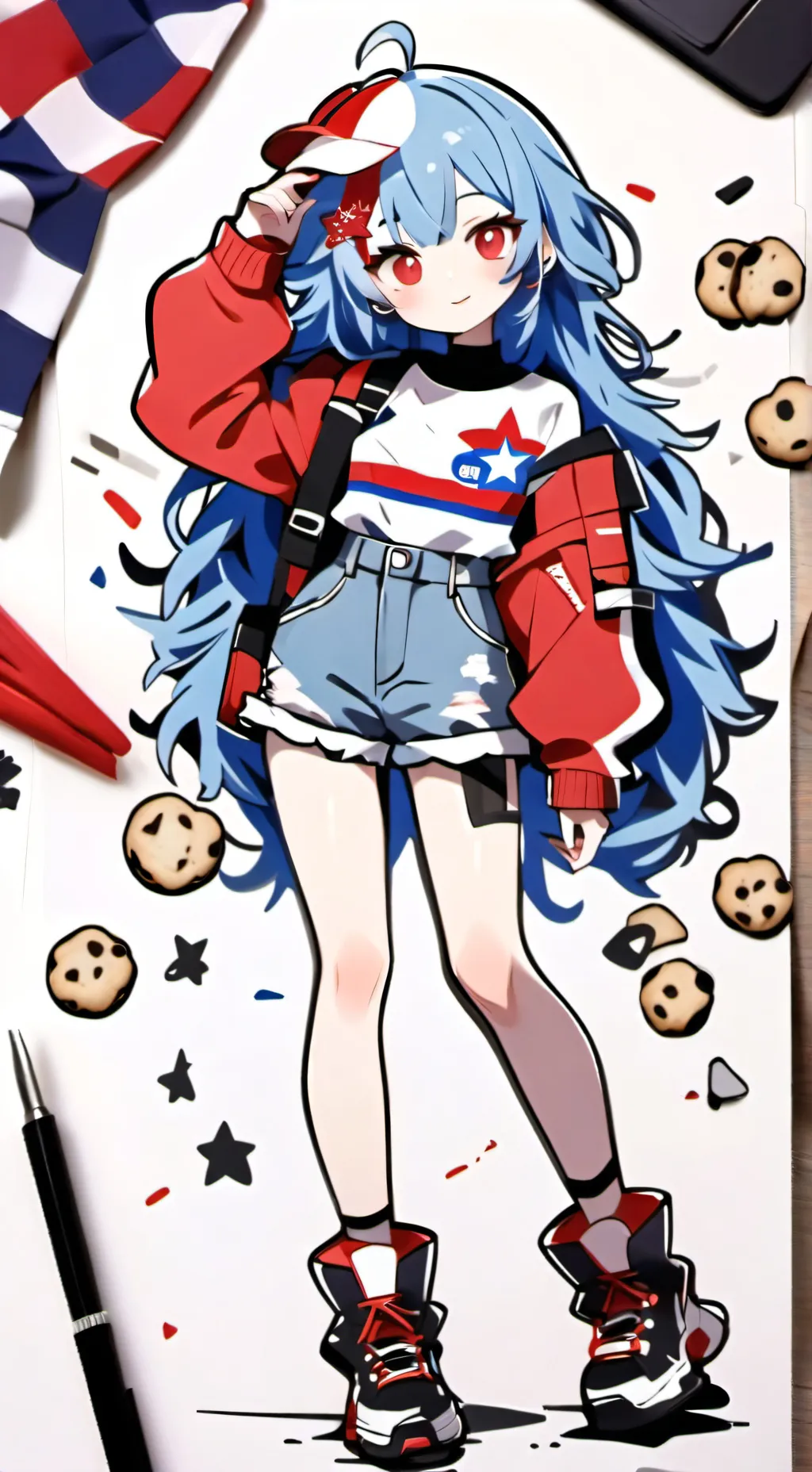 ai character: F.o.j cookie🍪🎆 background