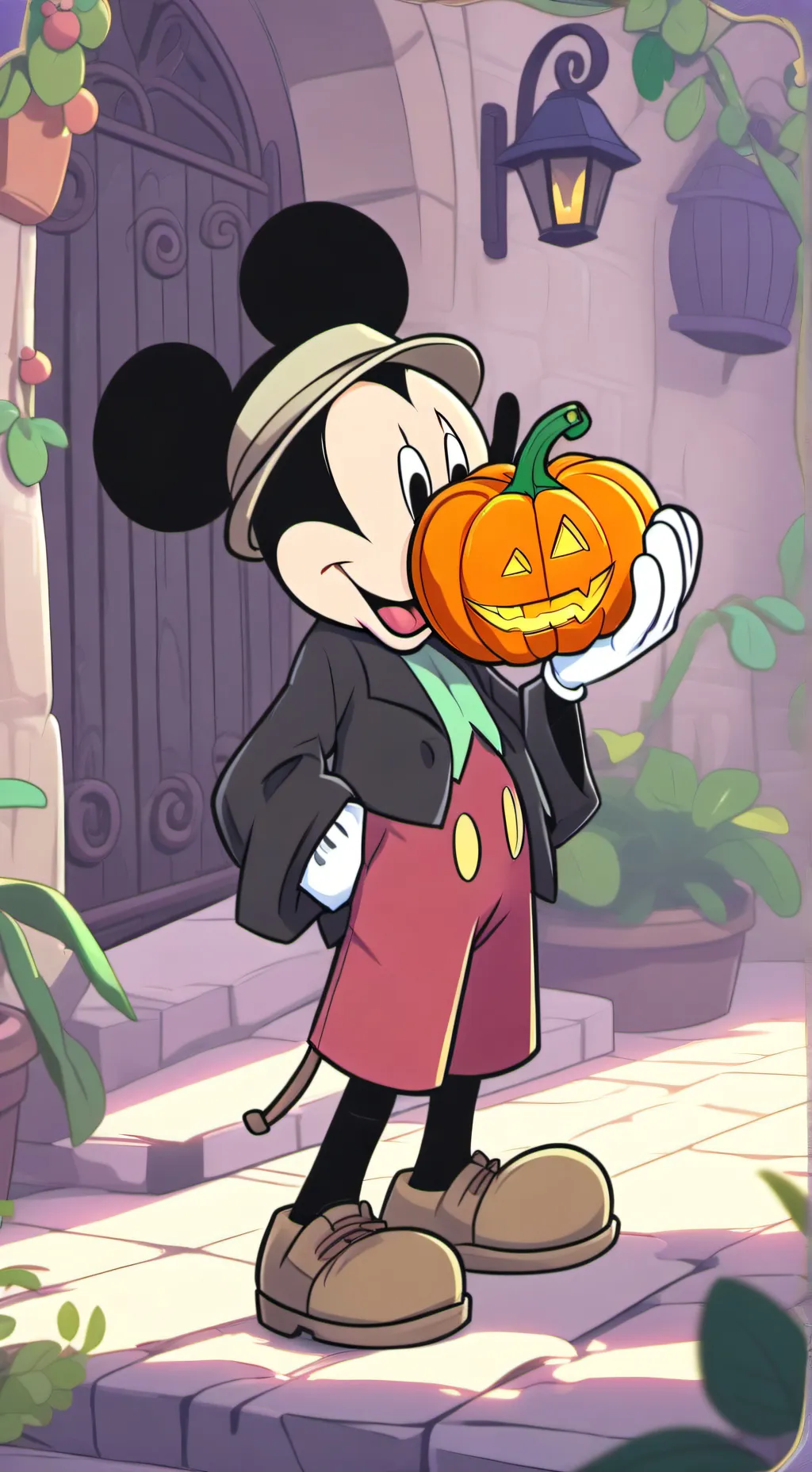 ai character: CALABAZA  background