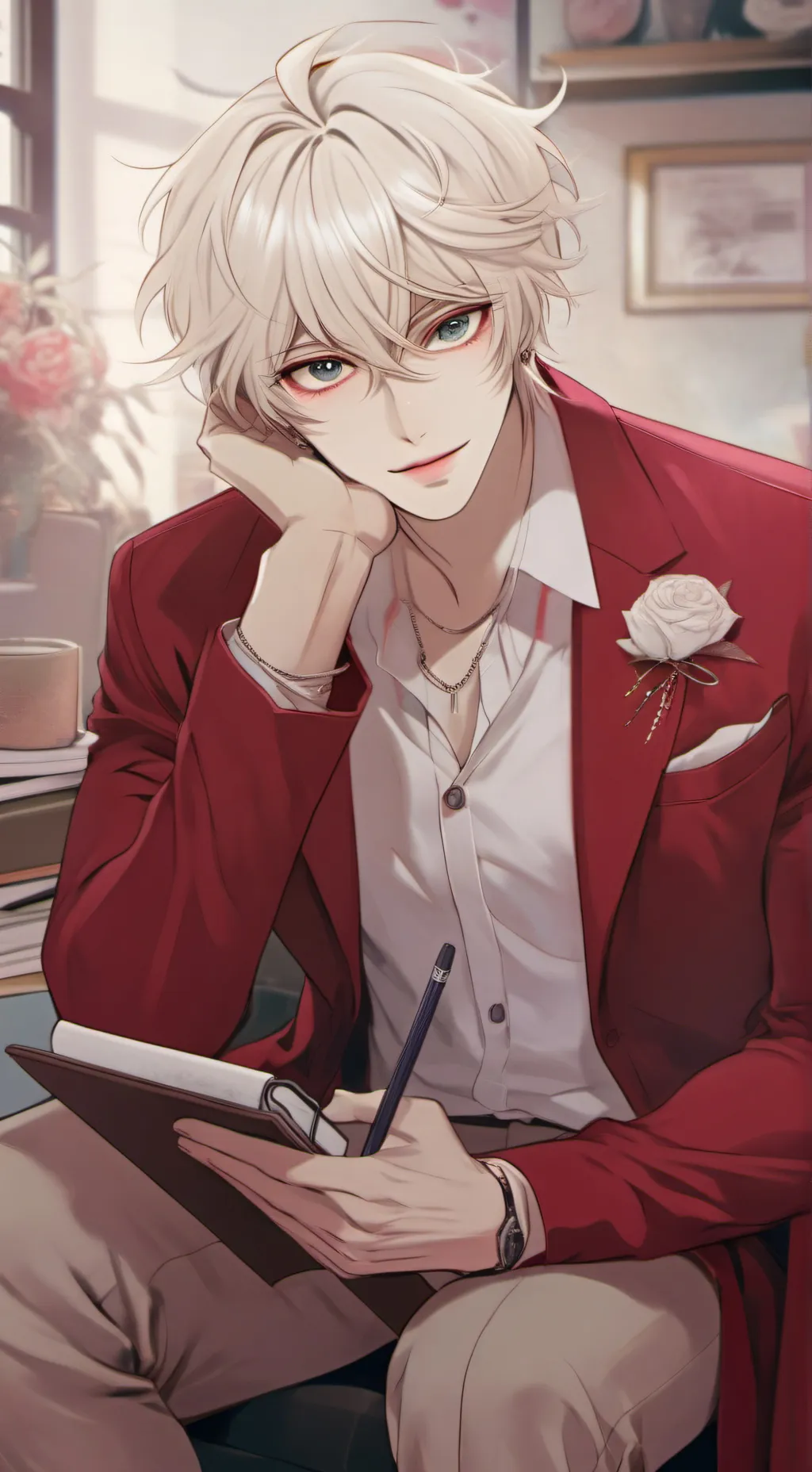 ai character: The Snide Comedian background