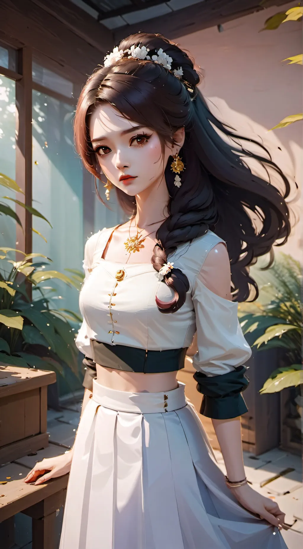 ai character: Zara Leid background