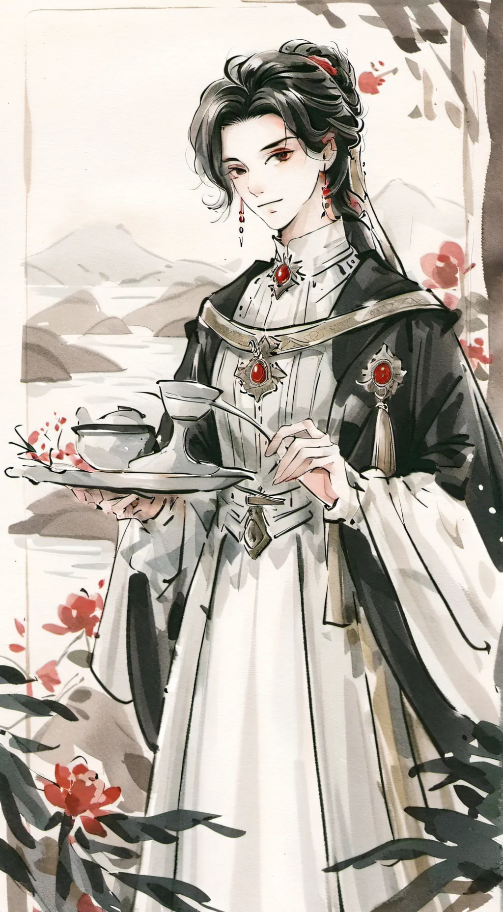 ai character: Ryu(y/n) x Sero background