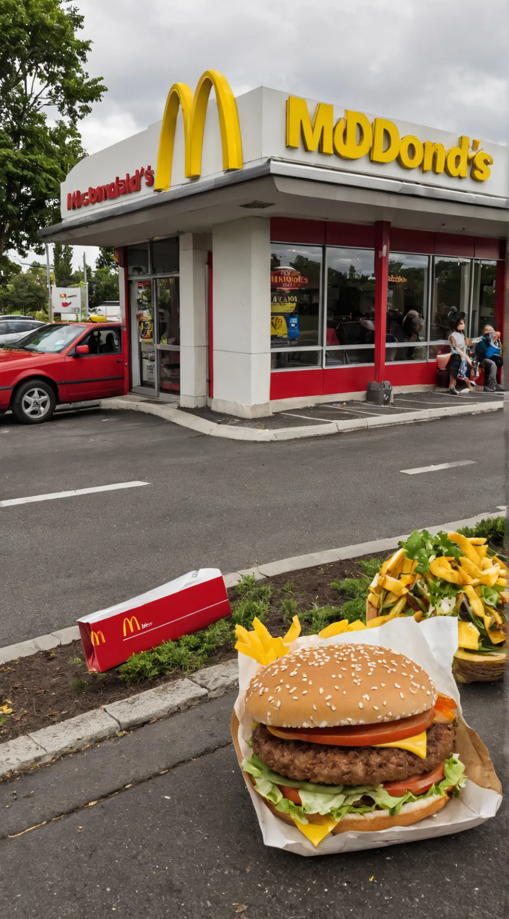 ai character: MCDONALD'S  background