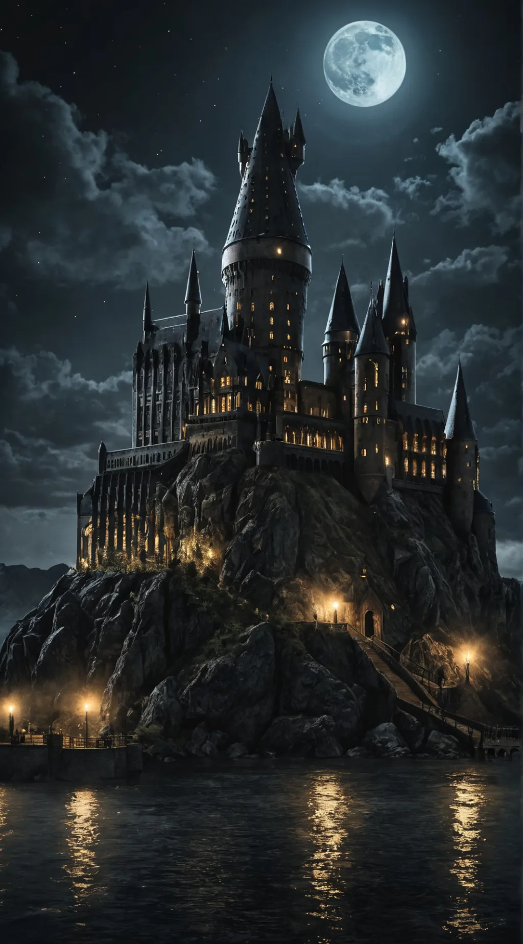 ai character: Hogwarts  background