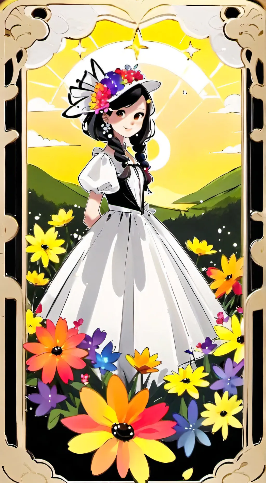 ai character: freaky dandy😏🏵️🌈 background