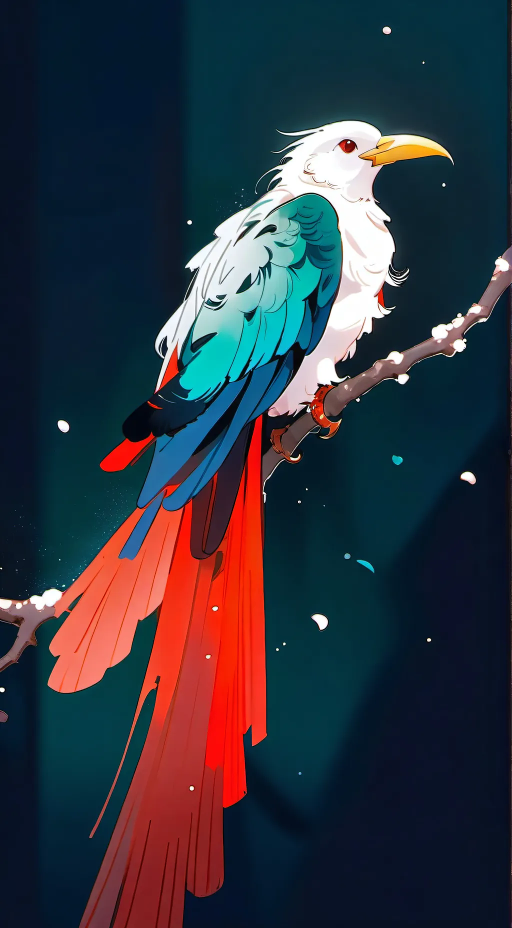 ai character: parot  background