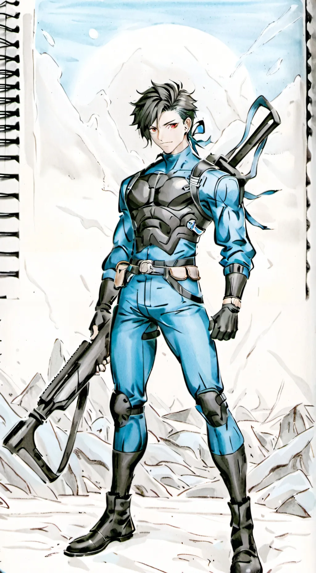 ai character: MHA x Fallout  background