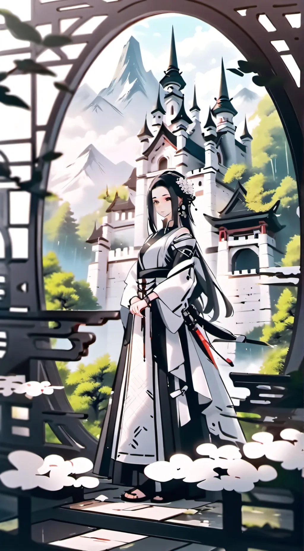 ai character: blackpink  background