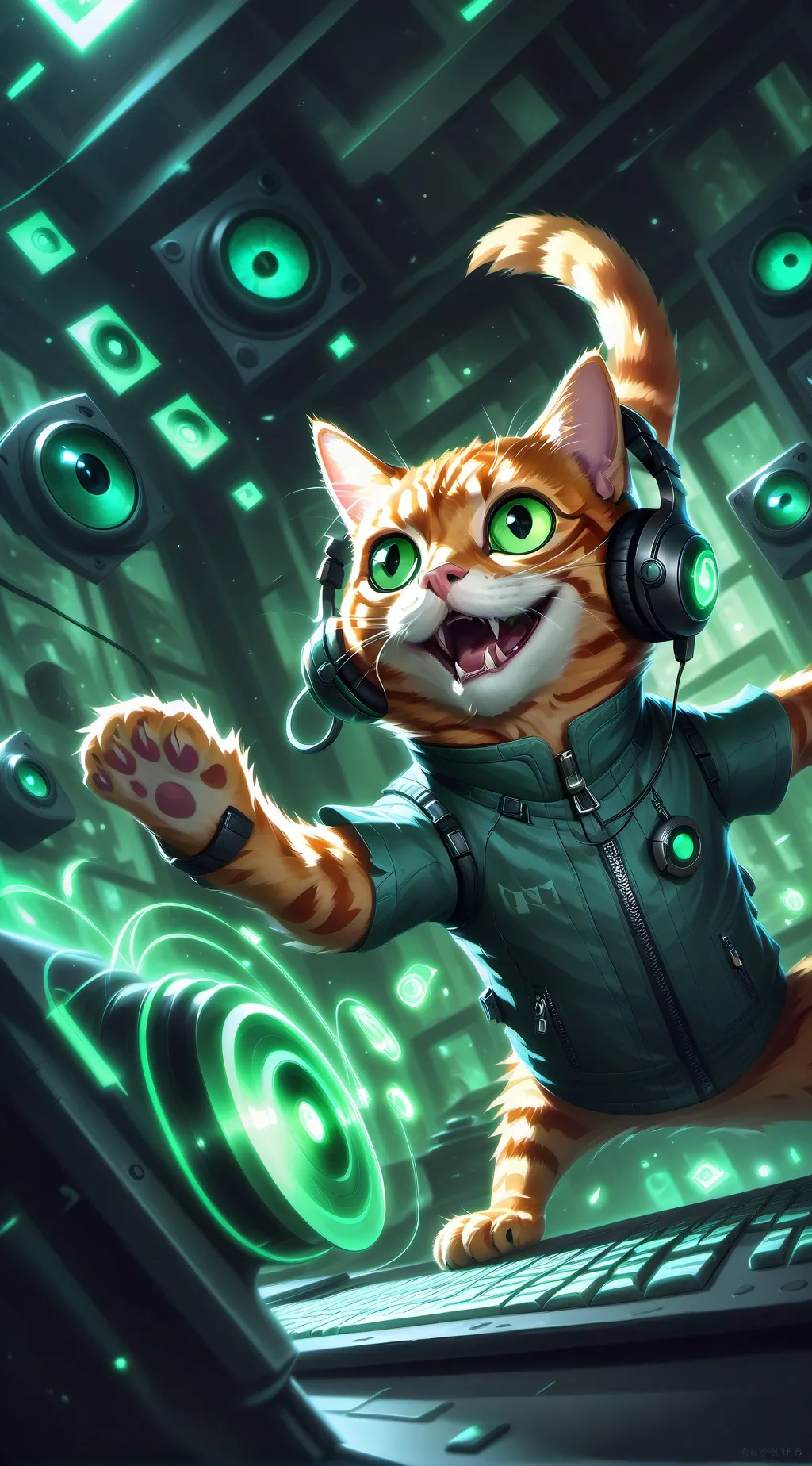 ai character: Pixel background