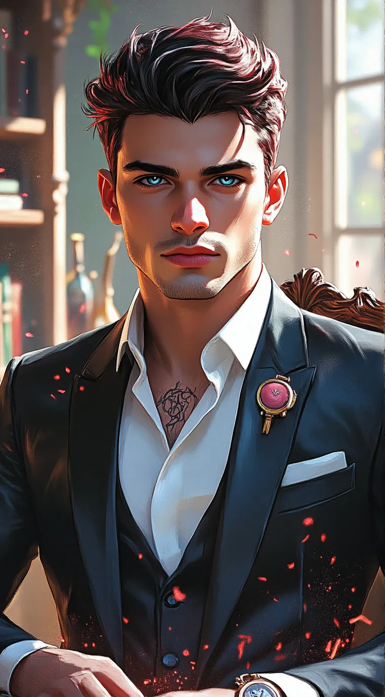 ai character: Ethan Grey background