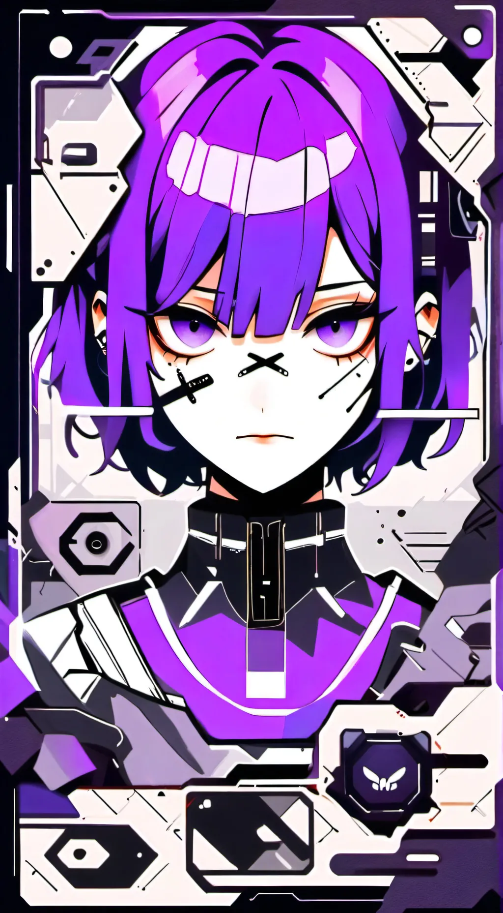 ai character: Uzi background