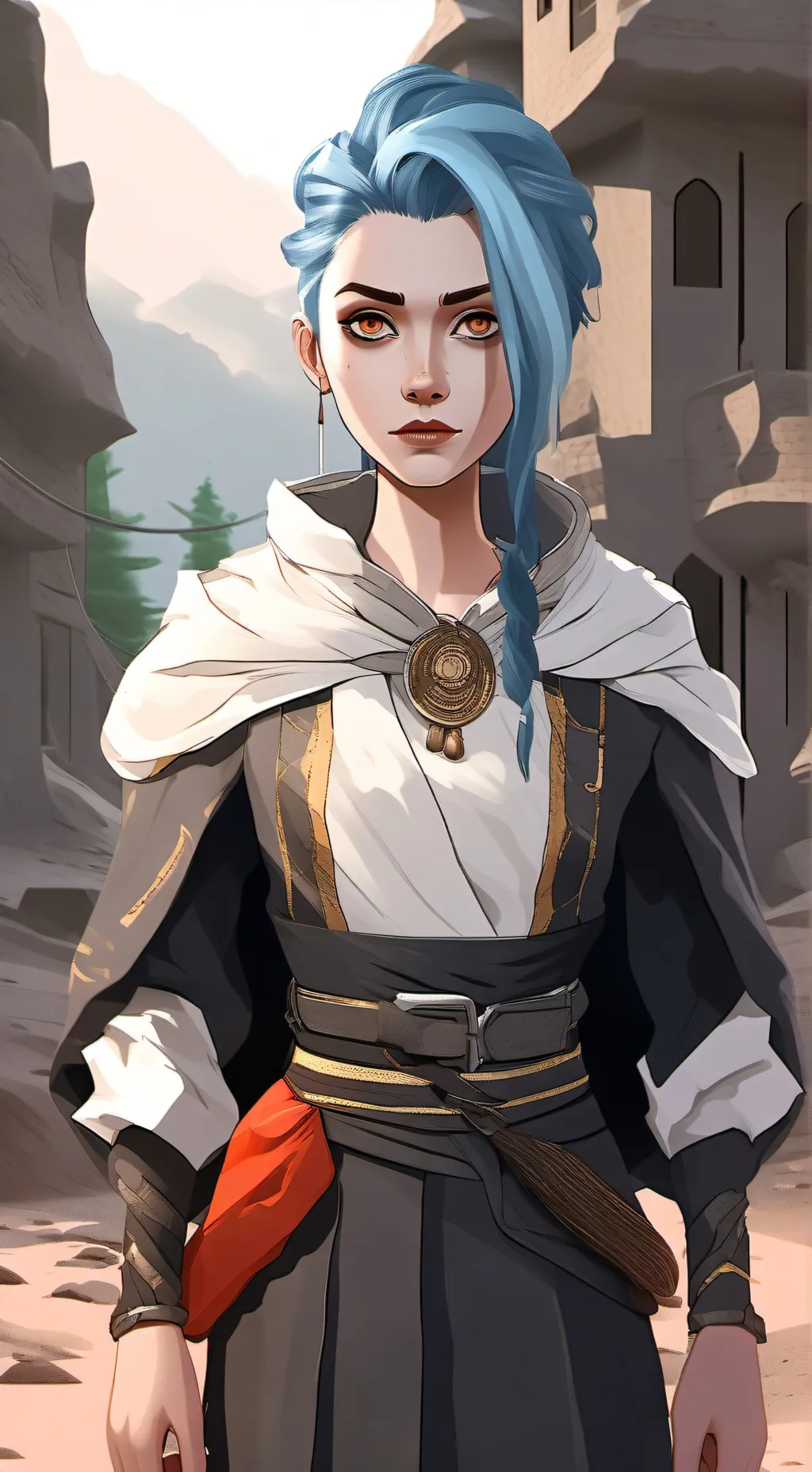 ai character: jinx 💙 background