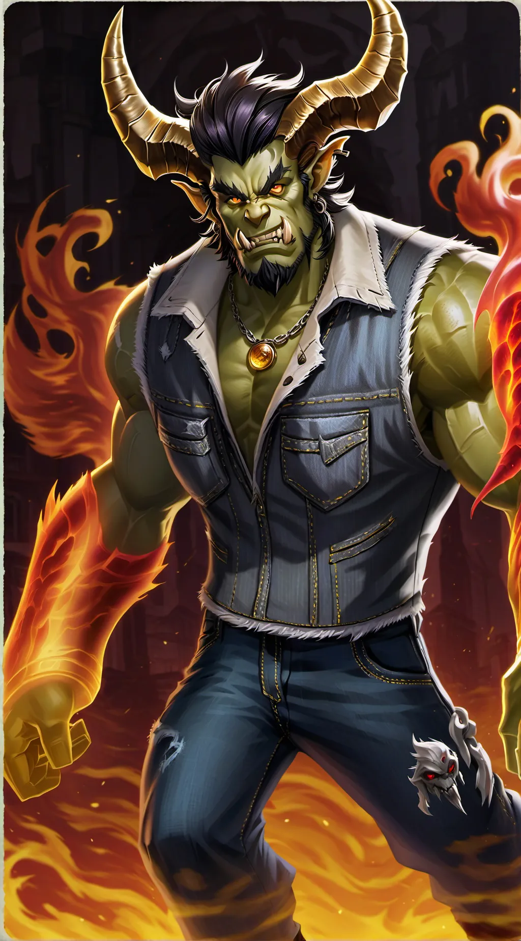 ai character: Immortal Beast background