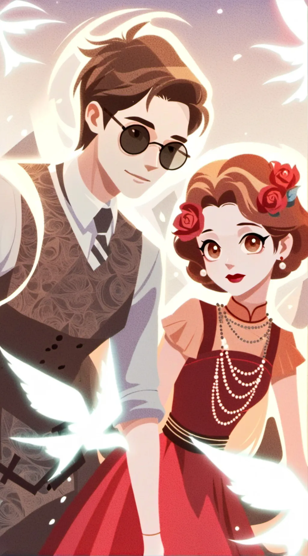 ai character: Mystery und Zoey background