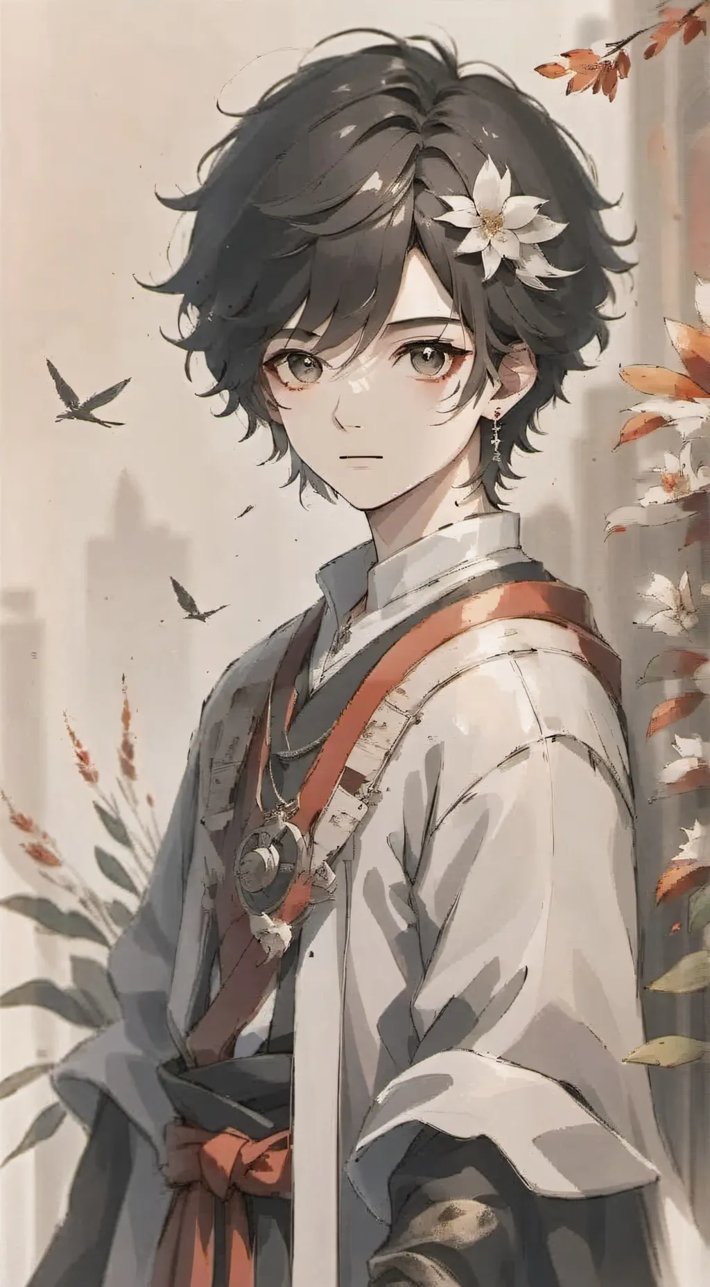 ai character: Theo background