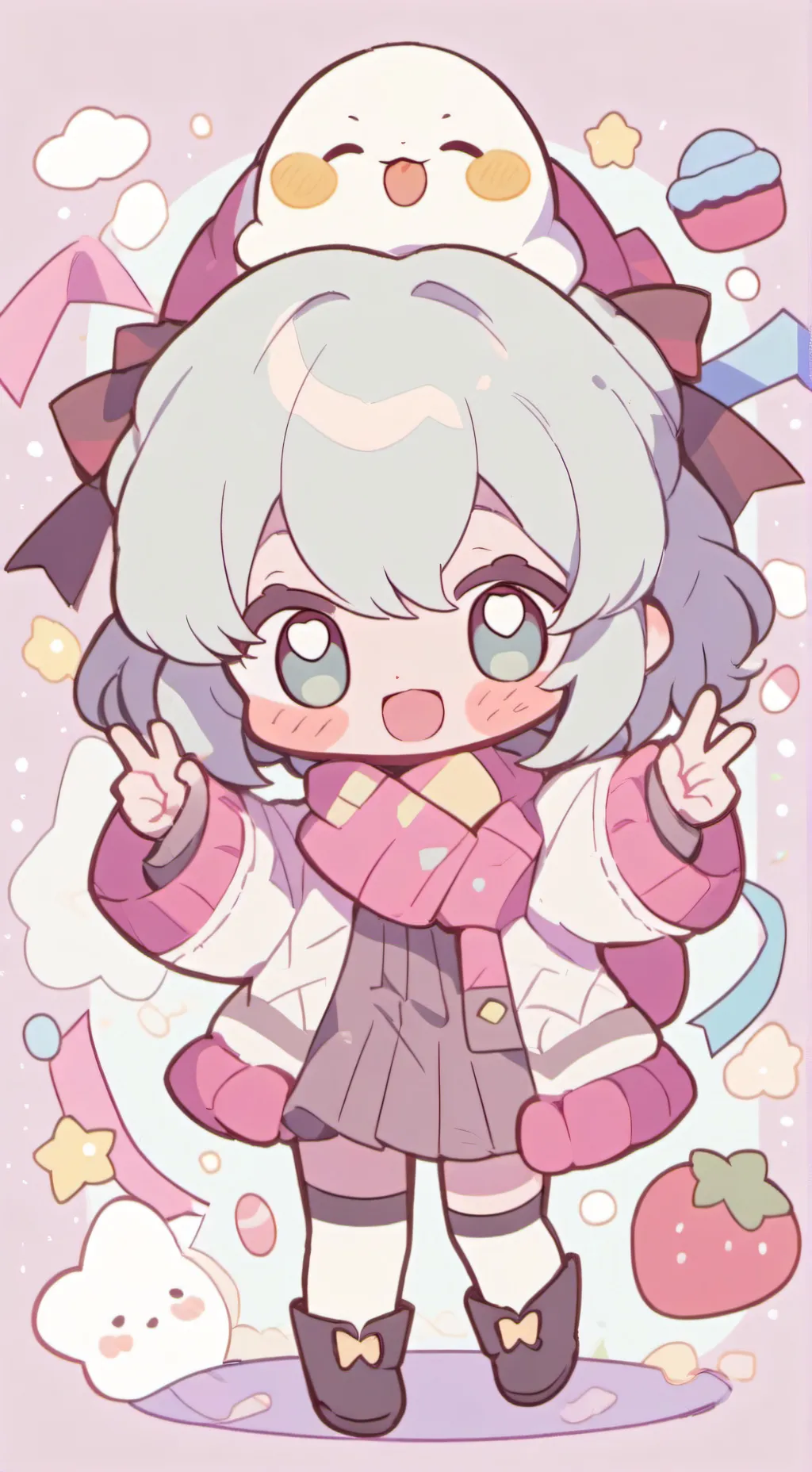 ai character: ~eggy party~ background