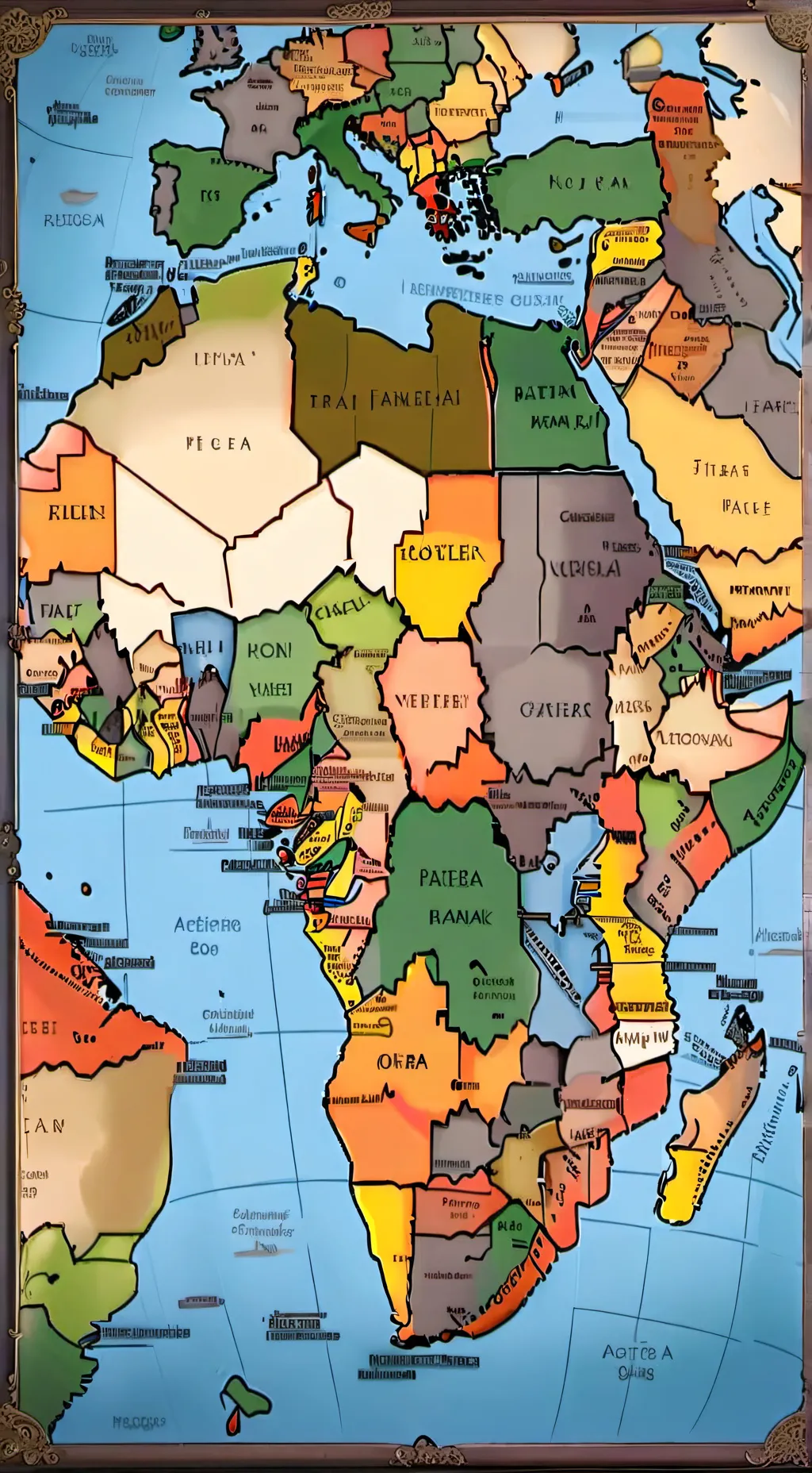 ai character: africa background