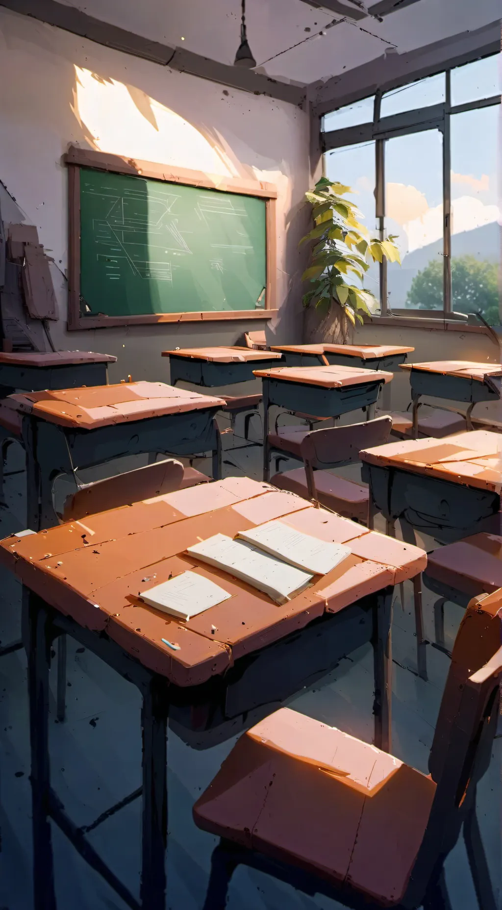 ai character: school background