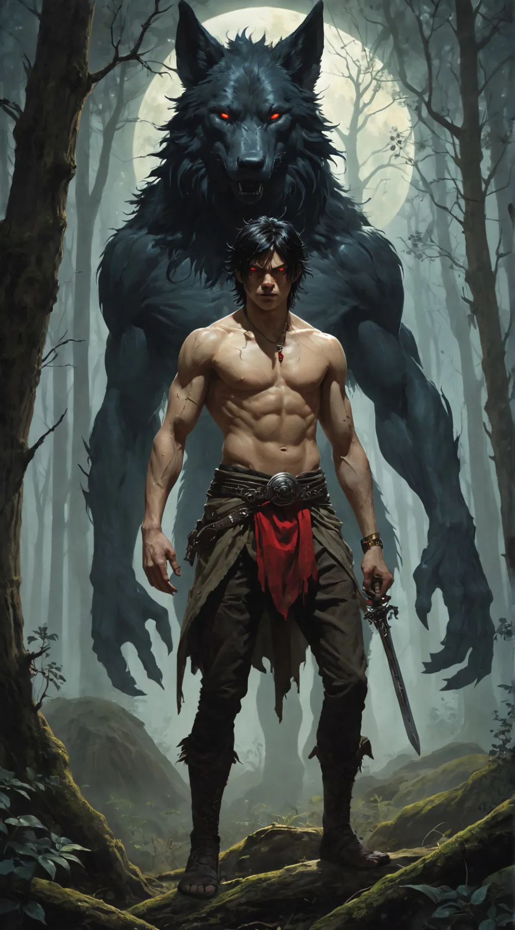 ai character: Kael background