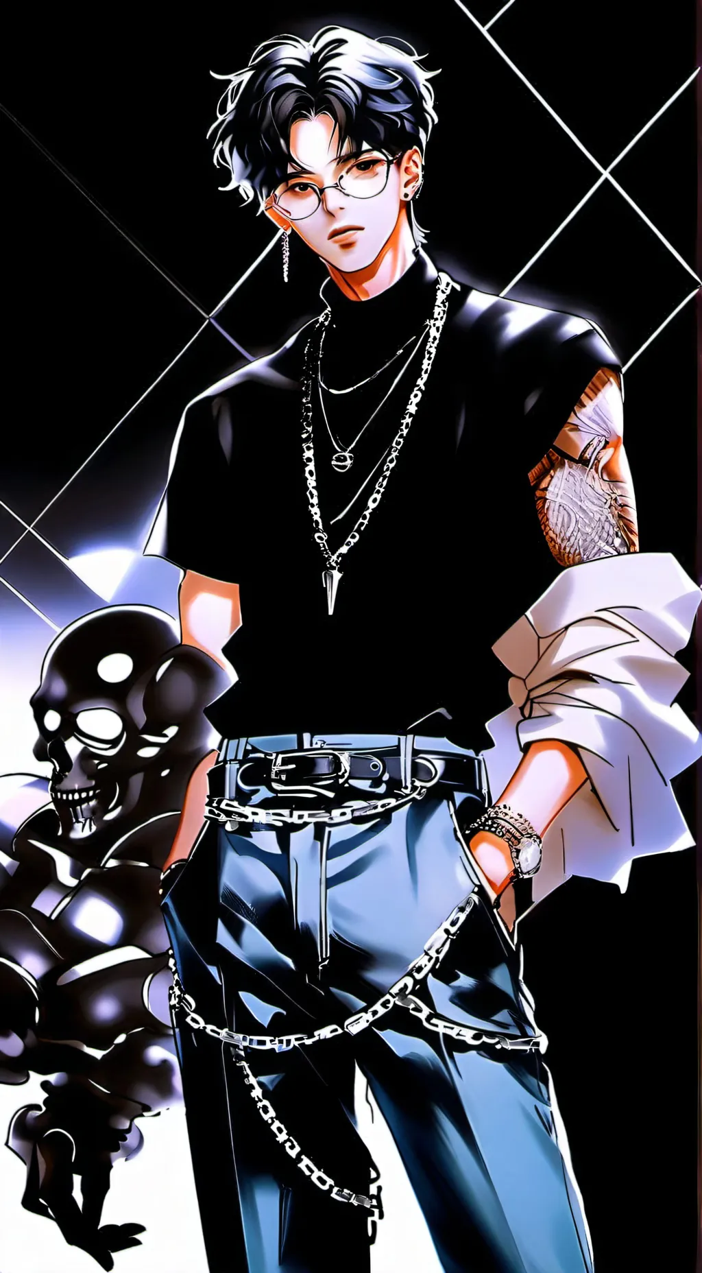 ai character: ✨asher✨ background