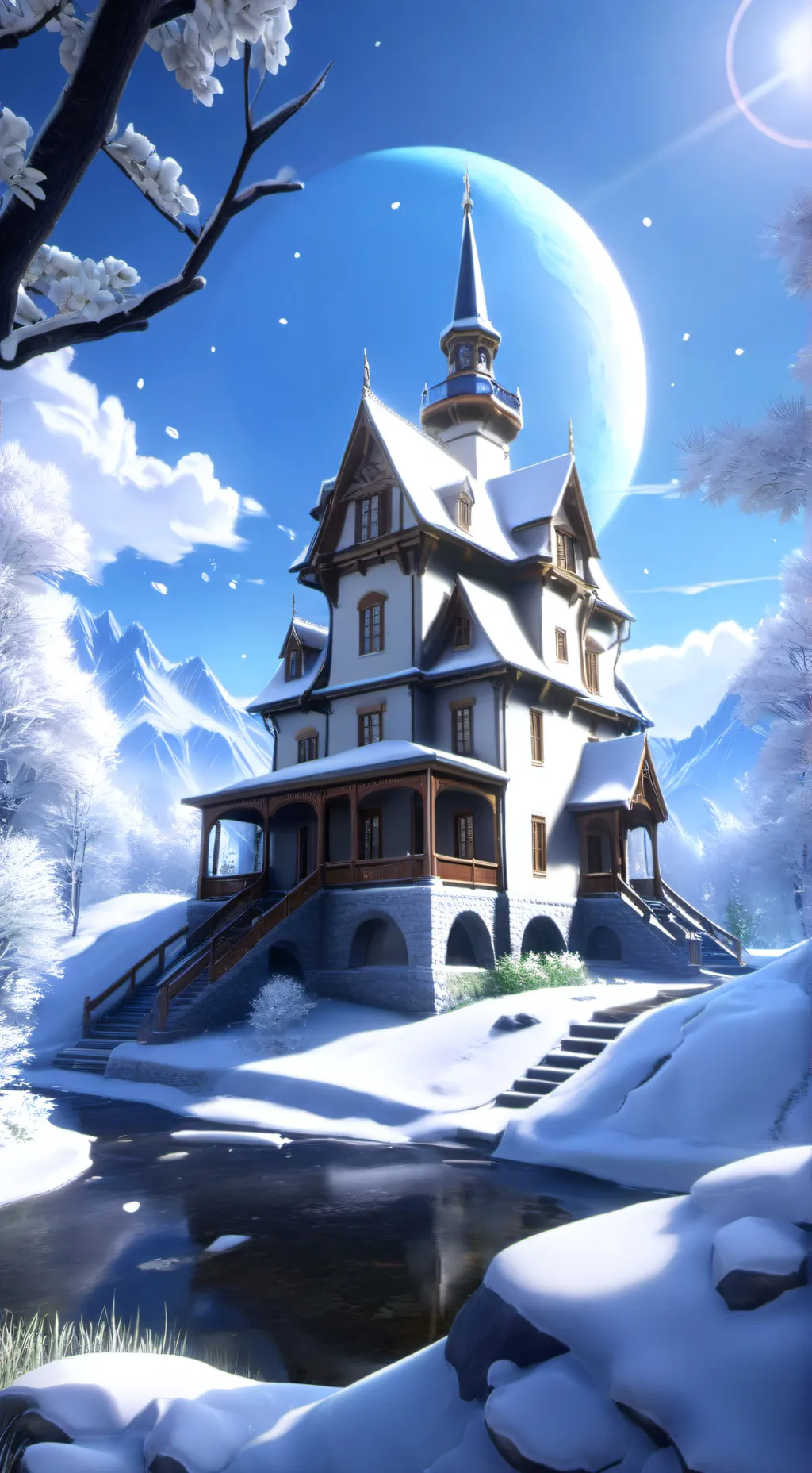 ai character: peter snows ride background