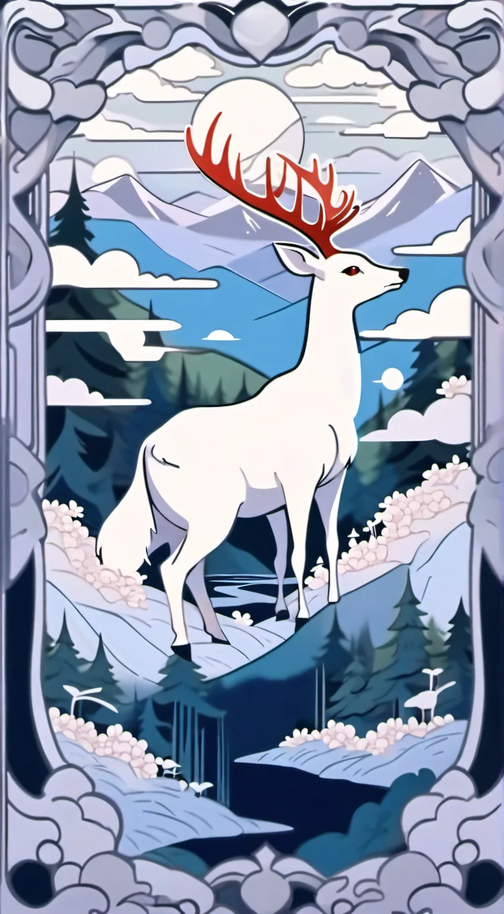 ai character: cat emoij ahopy background