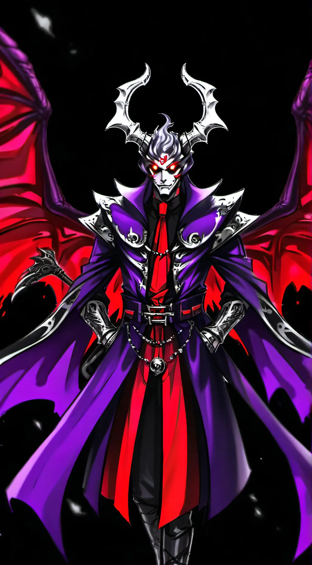 ai character: My name Demon God background