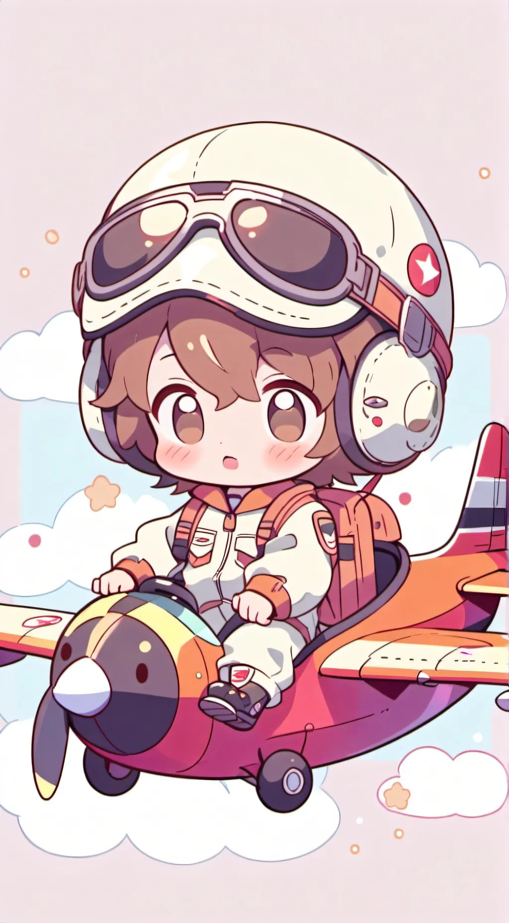ai character: Plane baby background