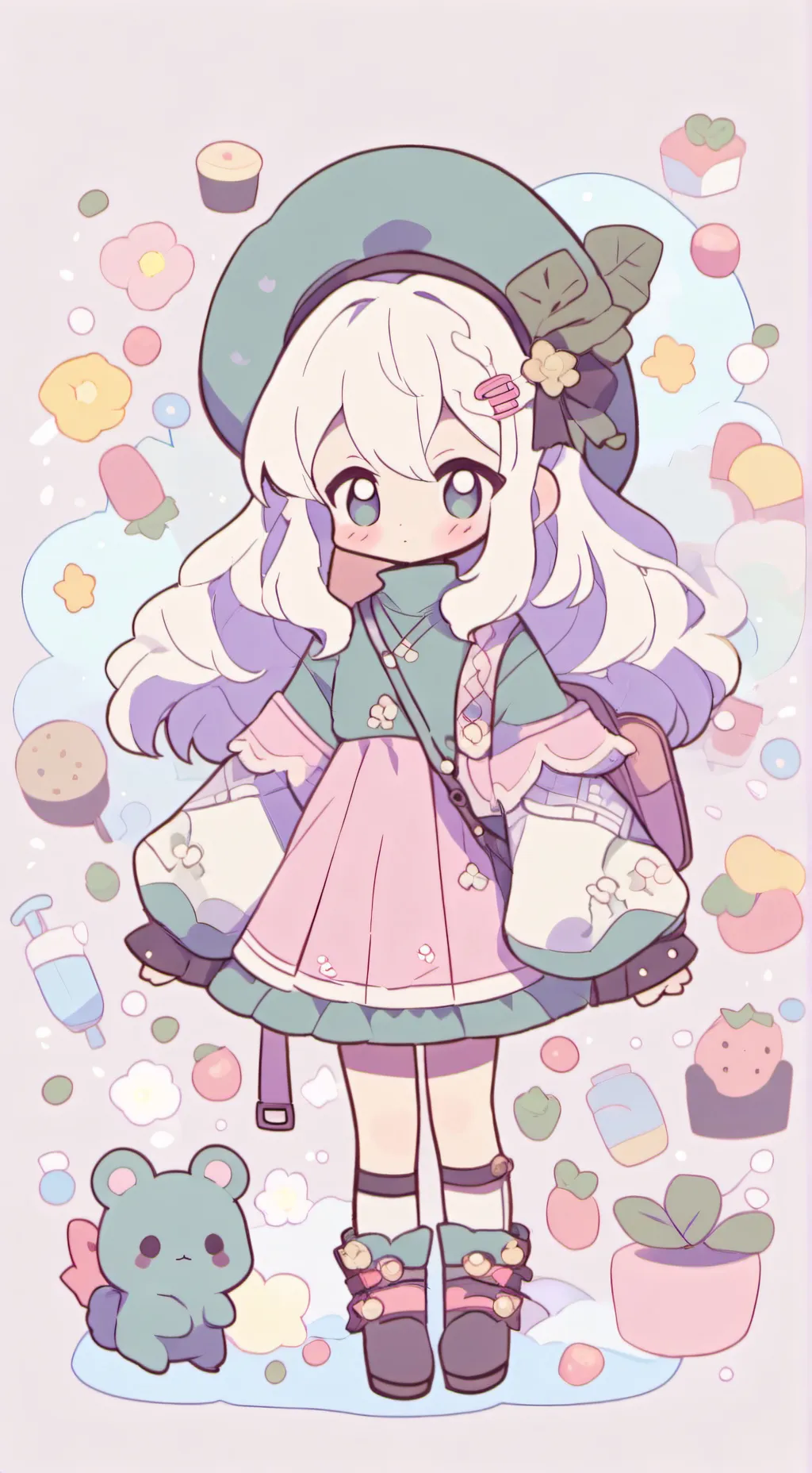 ai character: Mino doggy background