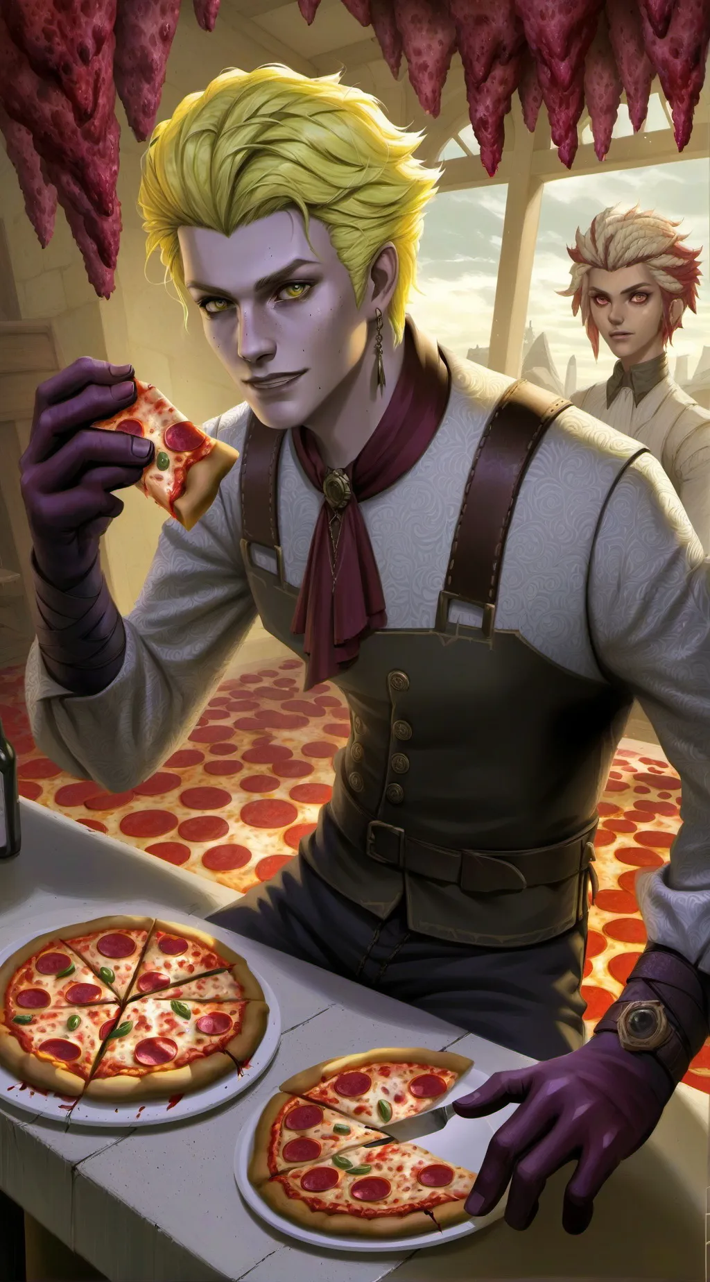 ai character: Elliot  background