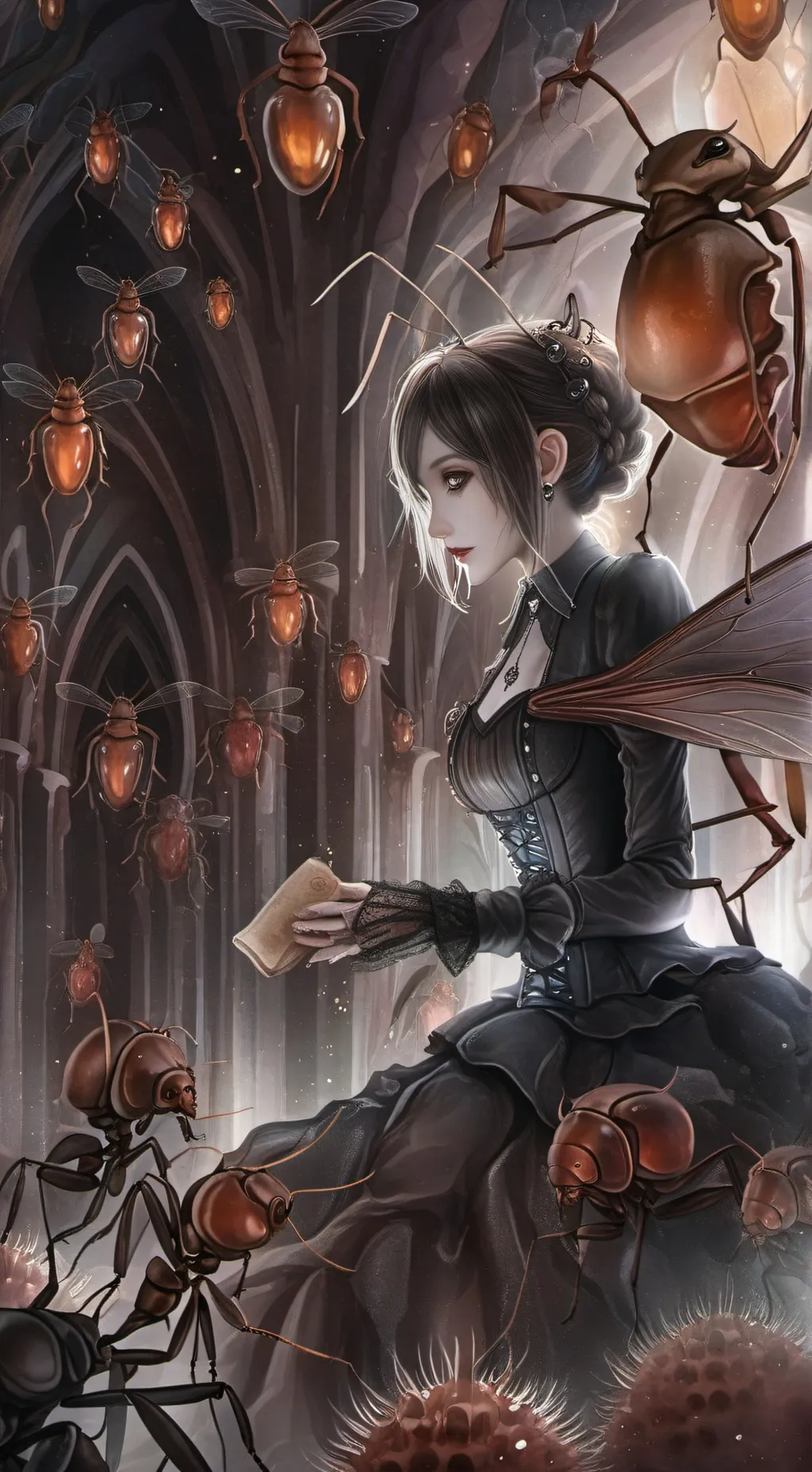 ai character: ant background