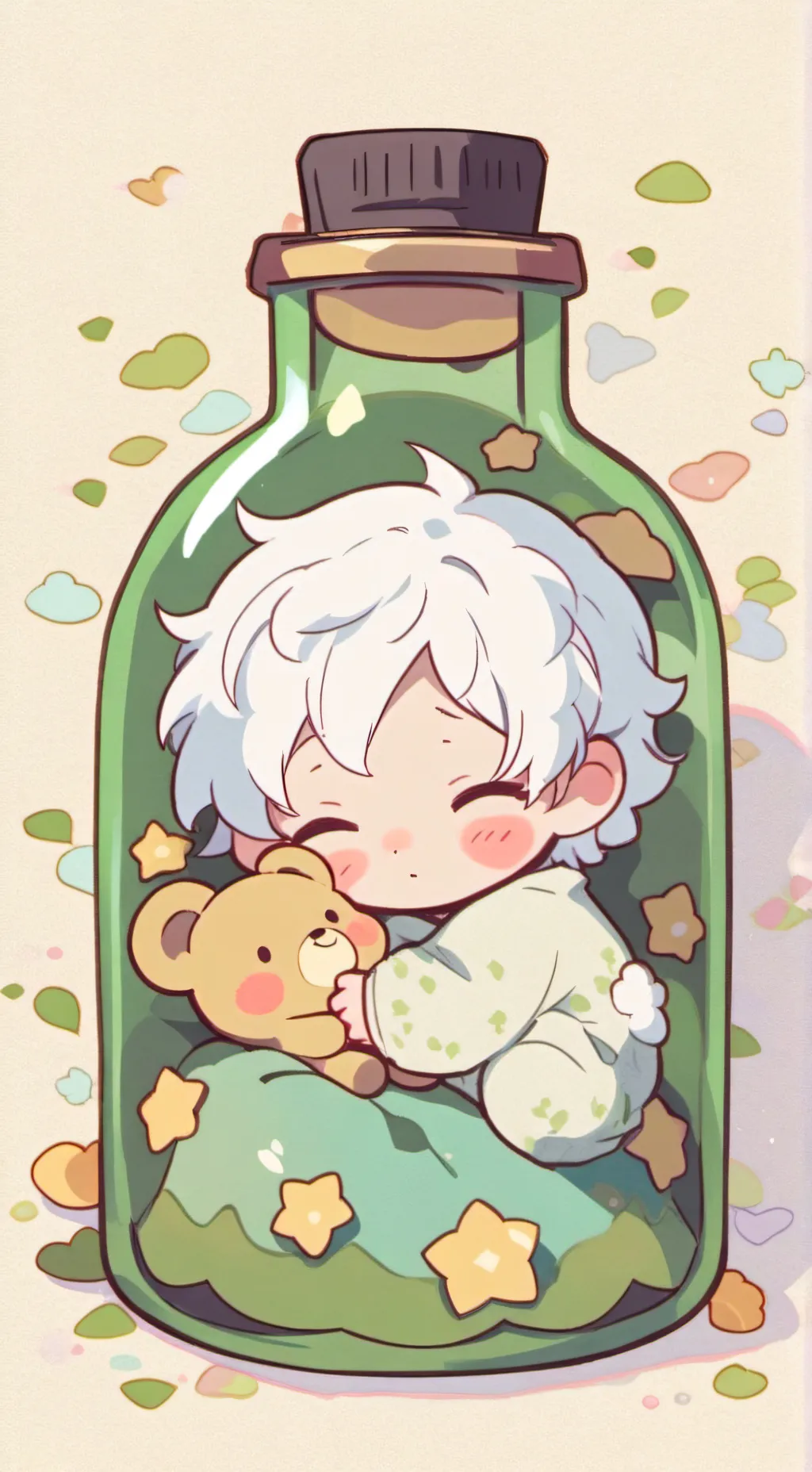 ai character: ~🍵~Bottle Baby~🍵~ background