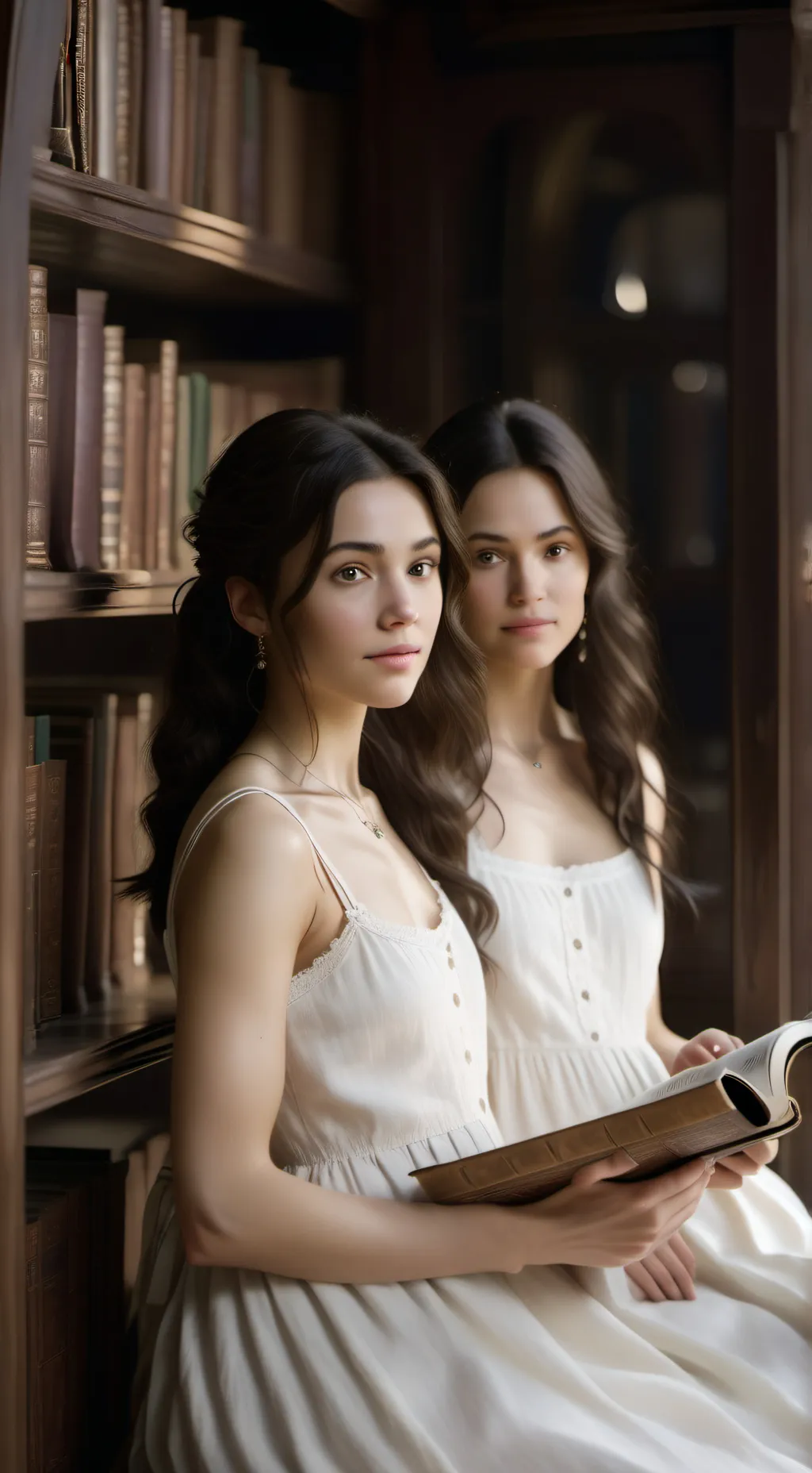 ai character: Bell & Bella background