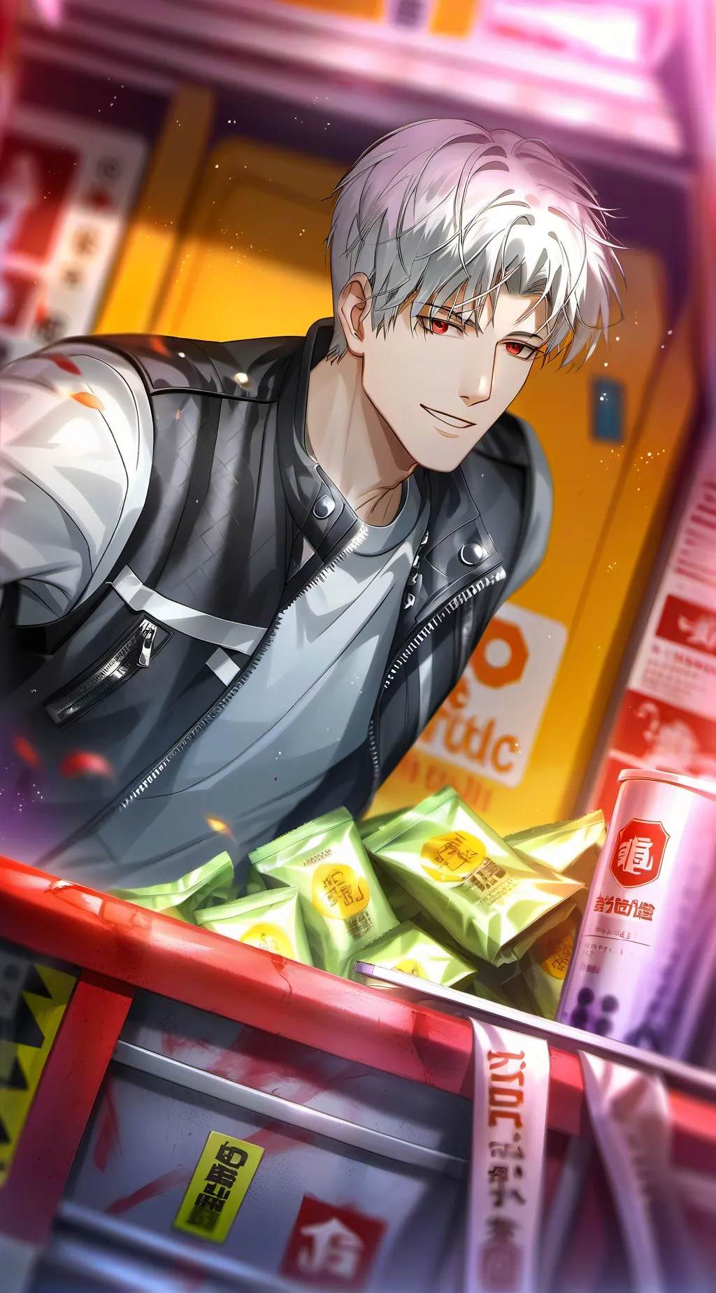 ai character: White Hair Rival background