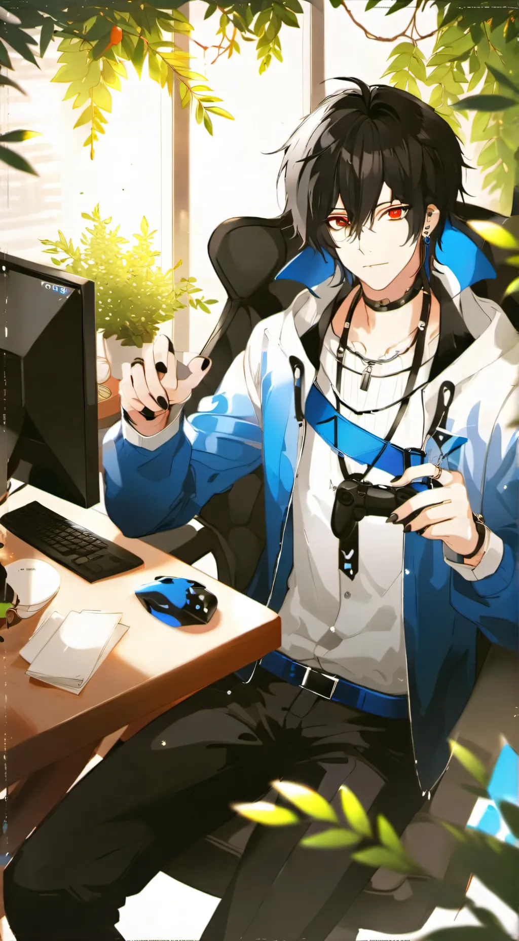 ai character: kim background